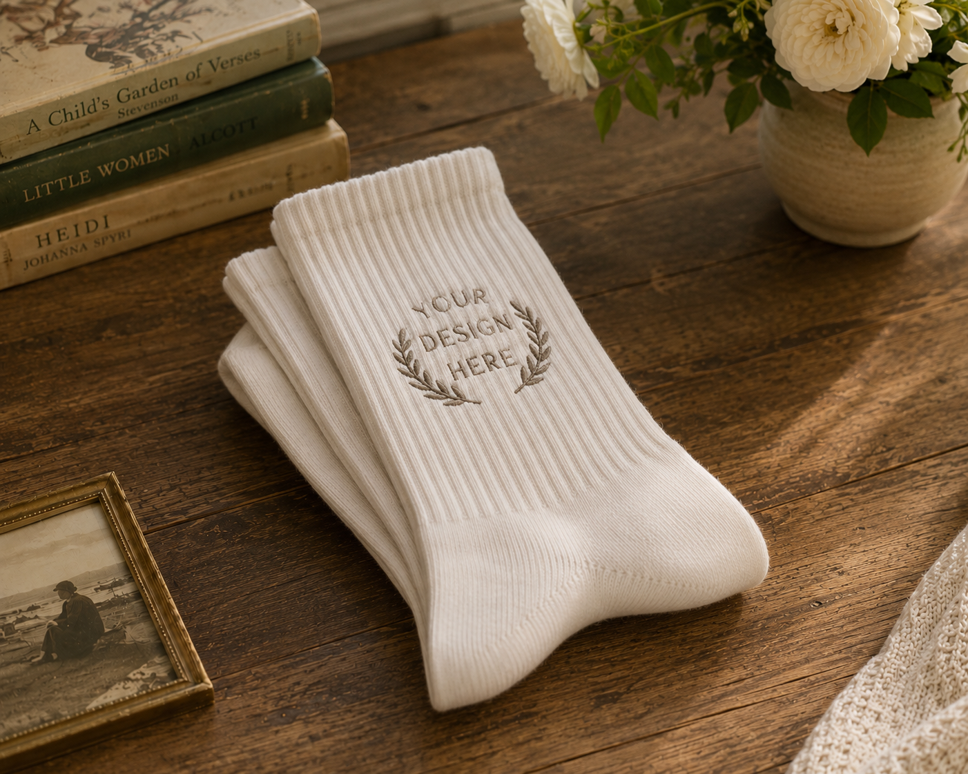 Corporate Custom Embroidered Socks